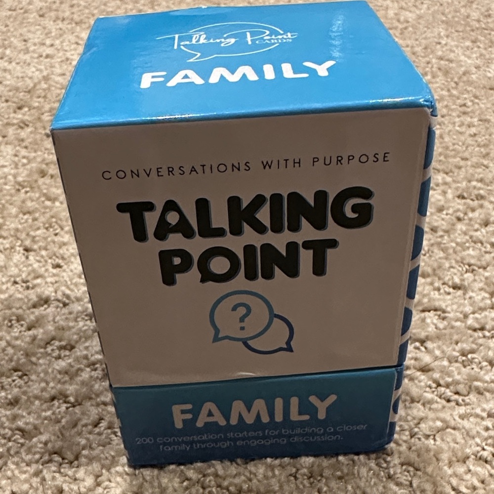 Family Conversation Game - Blue